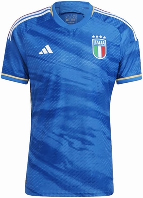 adidas Italy Men's Authentic Home Jersey (US, Alpha, Medium, Regular, Regular) Blue