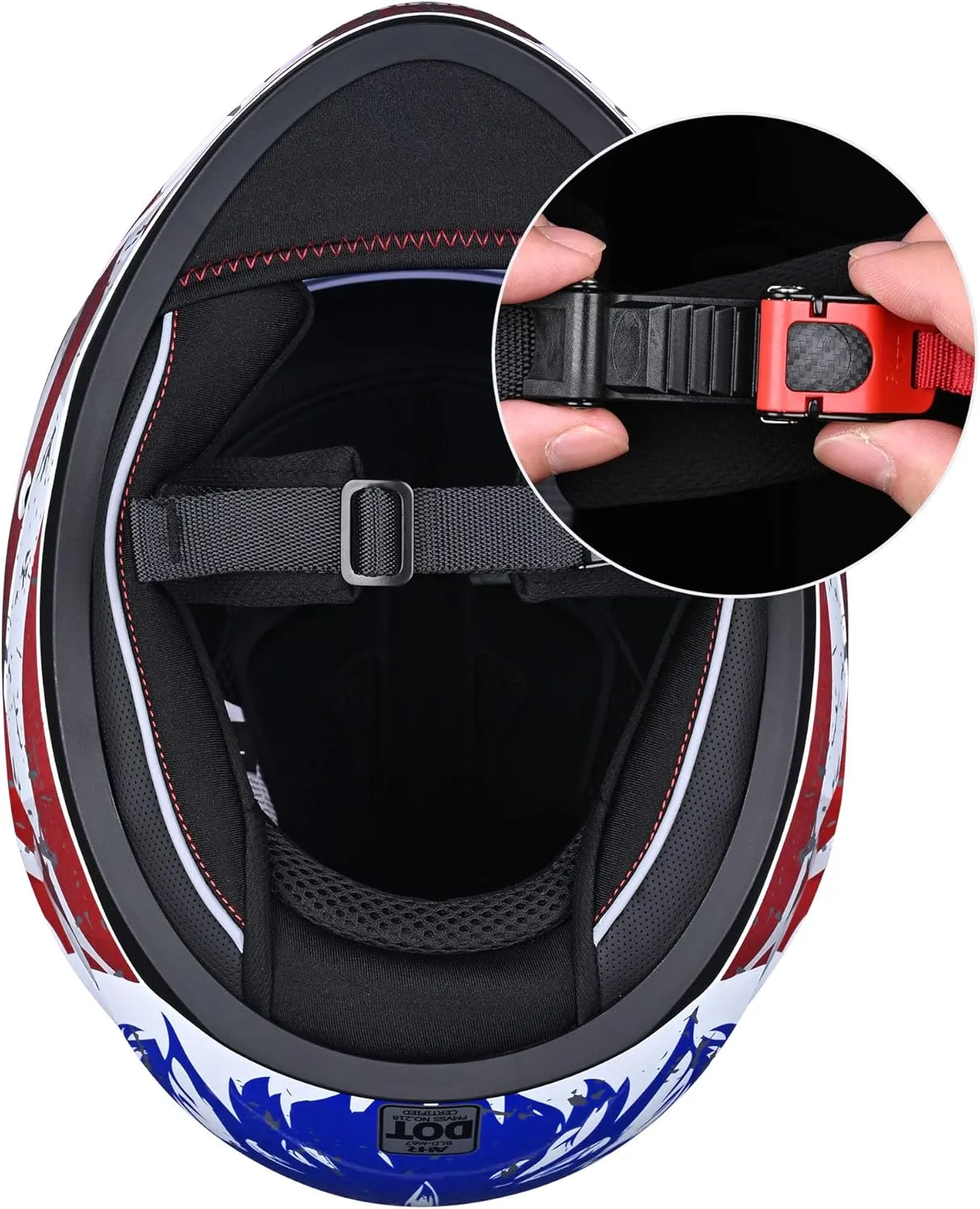 AHR Motorcycle Full Face Helmet Dual Visor Street Bike Lightweight DOT Approved Helmet Snowmobile Touring Sports for Adult Run-F