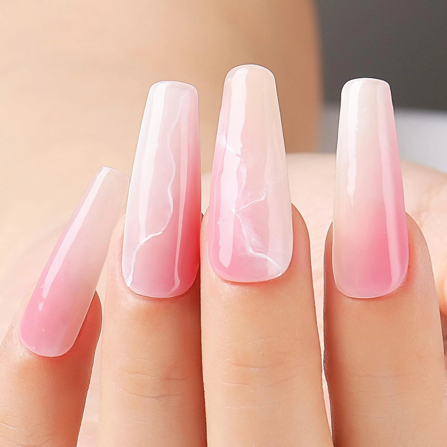 AIMEILI Transparent Jelly Milky White Sheer Pink Nude Gel Polish Kit, Soak Off Sheer Gel Nail Polish Set Of 12pcs X 8ml - Kit Set 3