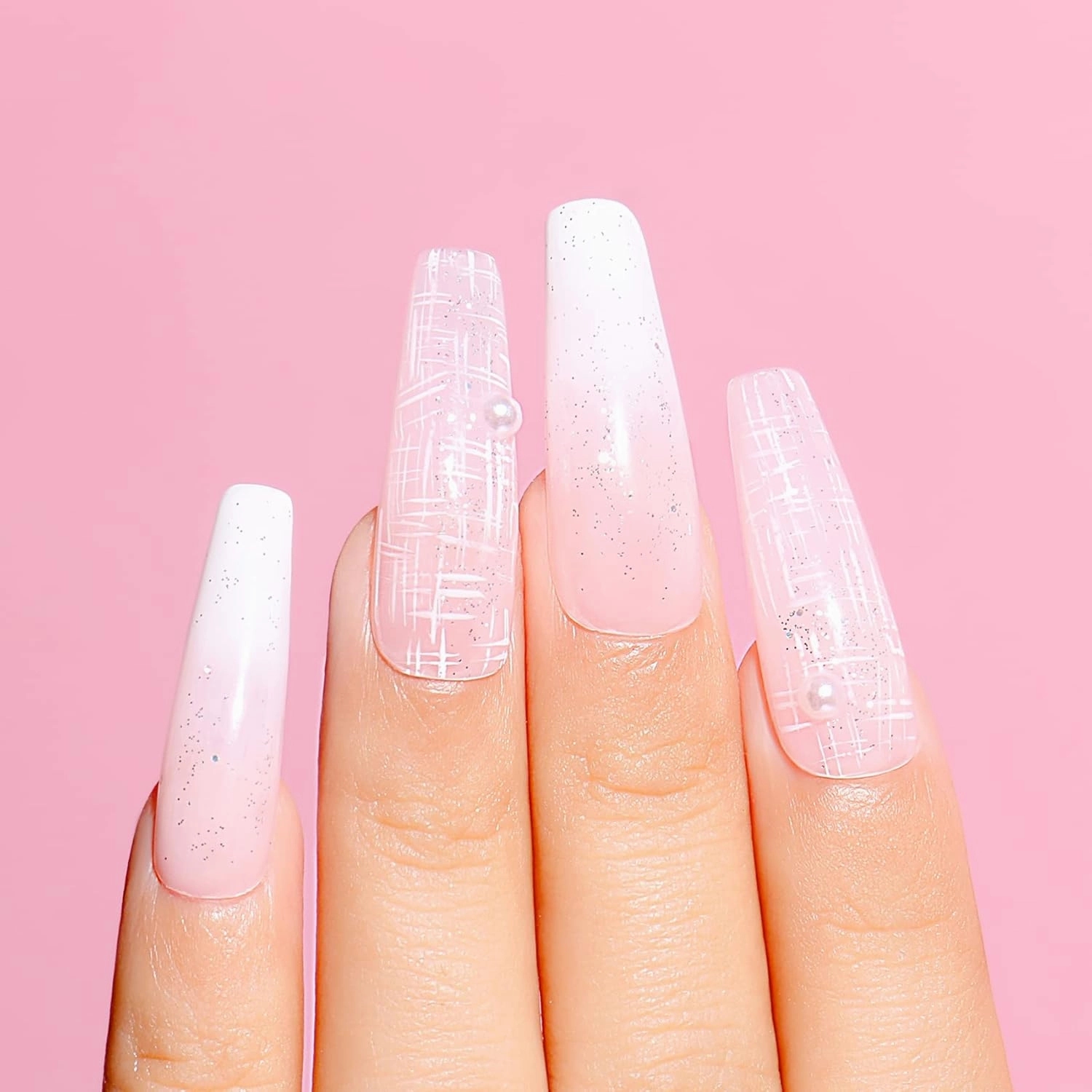 AIMEILI Transparent Jelly Milky White Sheer Pink Nude Gel Polish Kit, Soak Off Sheer Gel Nail Polish Set Of 12pcs X 8ml - Kit Set 3