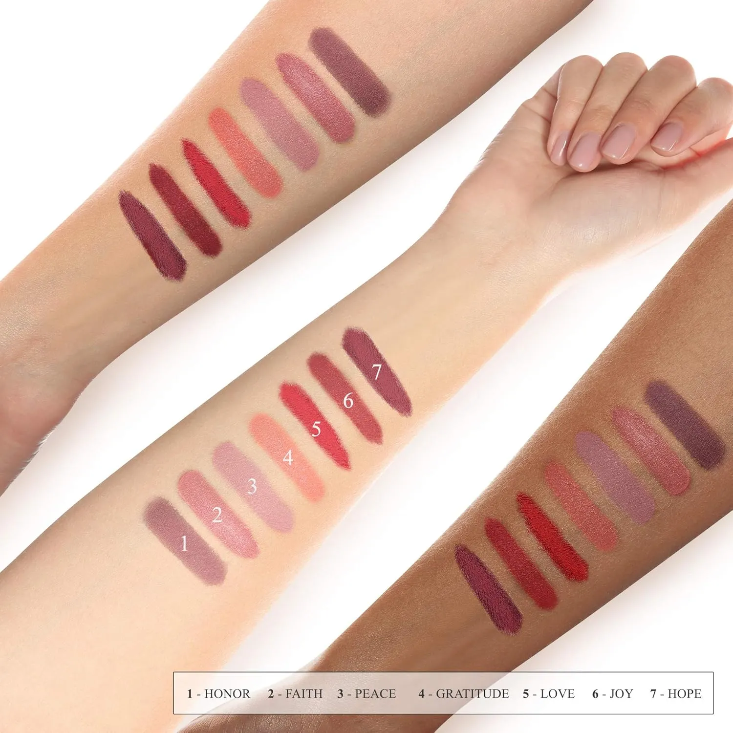 All Natural Lipstick, Semi Matte Lip Color, Moisturizing, Long Lasting, Vegan Makeup for Women (Faith)