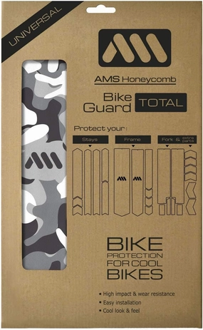 All Mountain Style AMS Honeycomb High Impact Frame Guard Total - Protects Your Bike from Scratches and dings