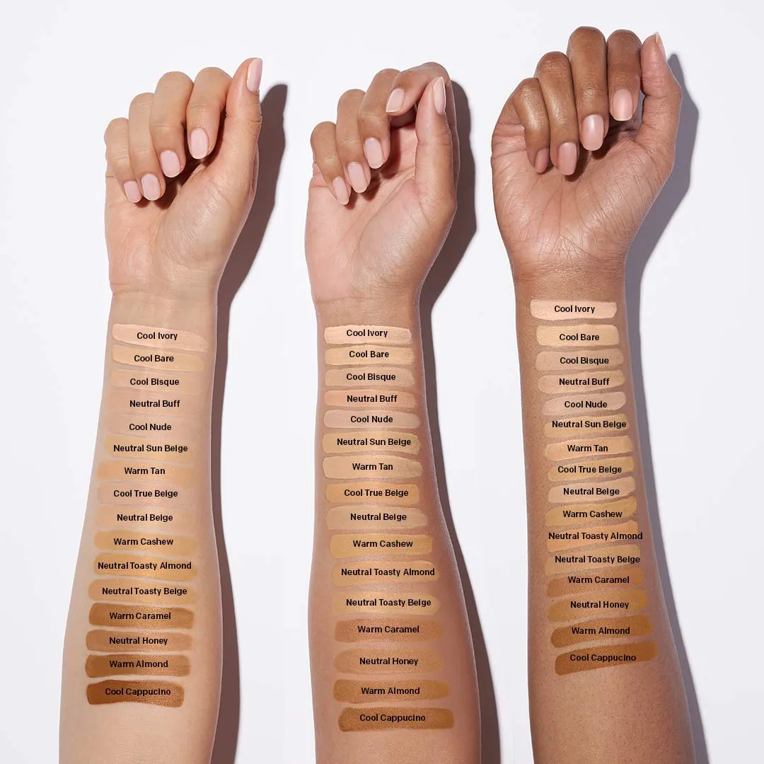 Almay Skin Perfecting Comfort Matte Foundation Liquid Makeup, Hypoallergenic, Cruelty- & Fragrance-Free, Dermatologist-Tested, 140 Cool Bare, 1 fl oz