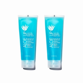 ALOE UP Ice Sunburn Relief Jelly - Pure Aloe Vera Gel Sunburn Relief for Adults & Kids, Aloe Vera Gel Face & Body, Natural Cruelty-Free Aloe Gel, Aloe Vera Gel Skin Lotion - 4 Oz (2pack)