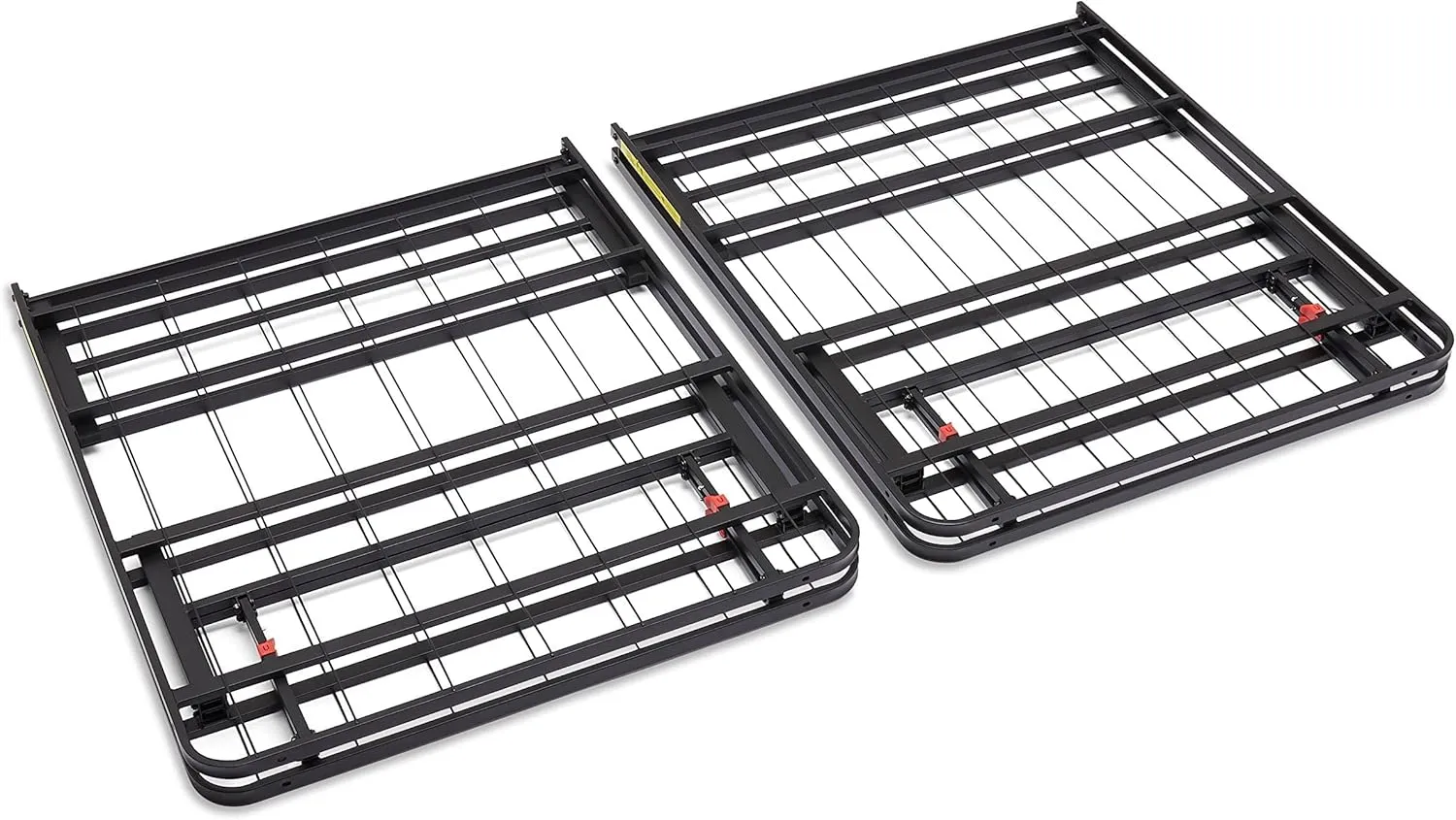 Amazon Basics Bed Frame with Storage, Foldable Metal Platform, Sturdy Steel, No Box Spring Needed, 14 inches High, Tool-Free Setup, Full Size, Black