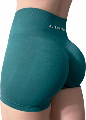 Amplify Seamless Scrunch Workout Shorts Intensify Women's Yoga High Waist Athletic Gym Running Sports Fitness