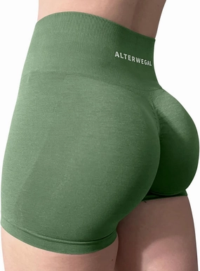Amplify Seamless Scrunch Workout Shorts Intensify Women's Yoga High Waist Athletic Gym Running Sports Fitness