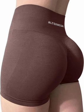 Amplify Seamless Scrunch Workout Shorts Intensify Women's Yoga High Waist Athletic Gym Running Sports Fitness