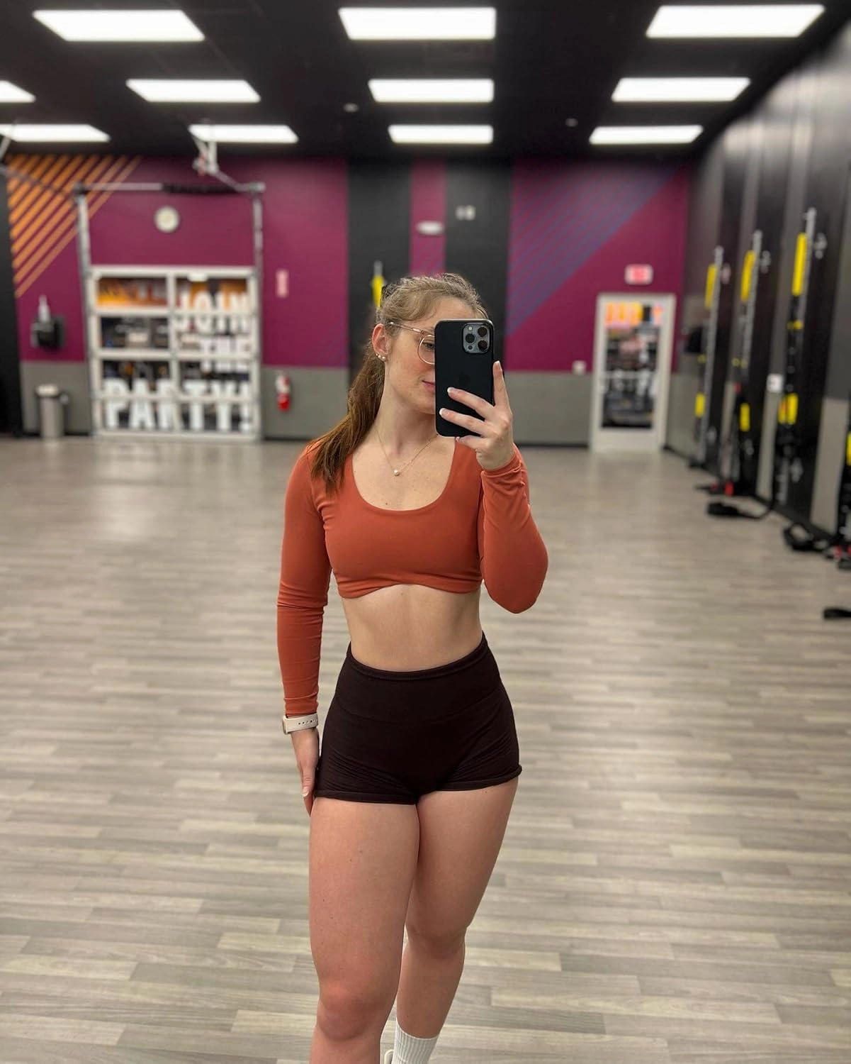 Amplify Seamless Scrunch Workout Shorts Intensify Women's Yoga High Waist Athletic Gym Running Sports Fitness