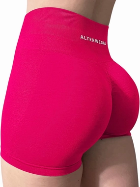 Amplify Seamless Scrunch Workout Shorts Intensify Women's Yoga High Waist Athletic Gym Running Sports Fitness