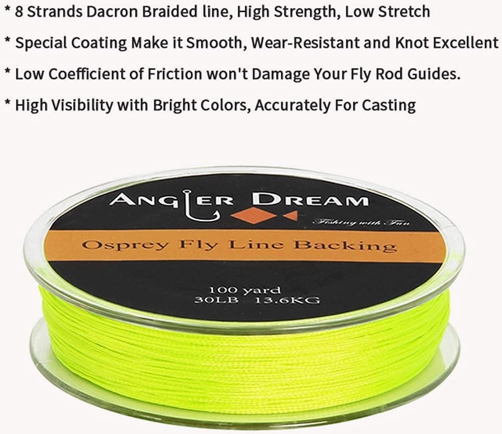AnglerDream WF Fly Fishing Line Kit 1 2 3 4 5 6 7 8 9WT Fly Fishing Line Leader Braided Backing Fish Line