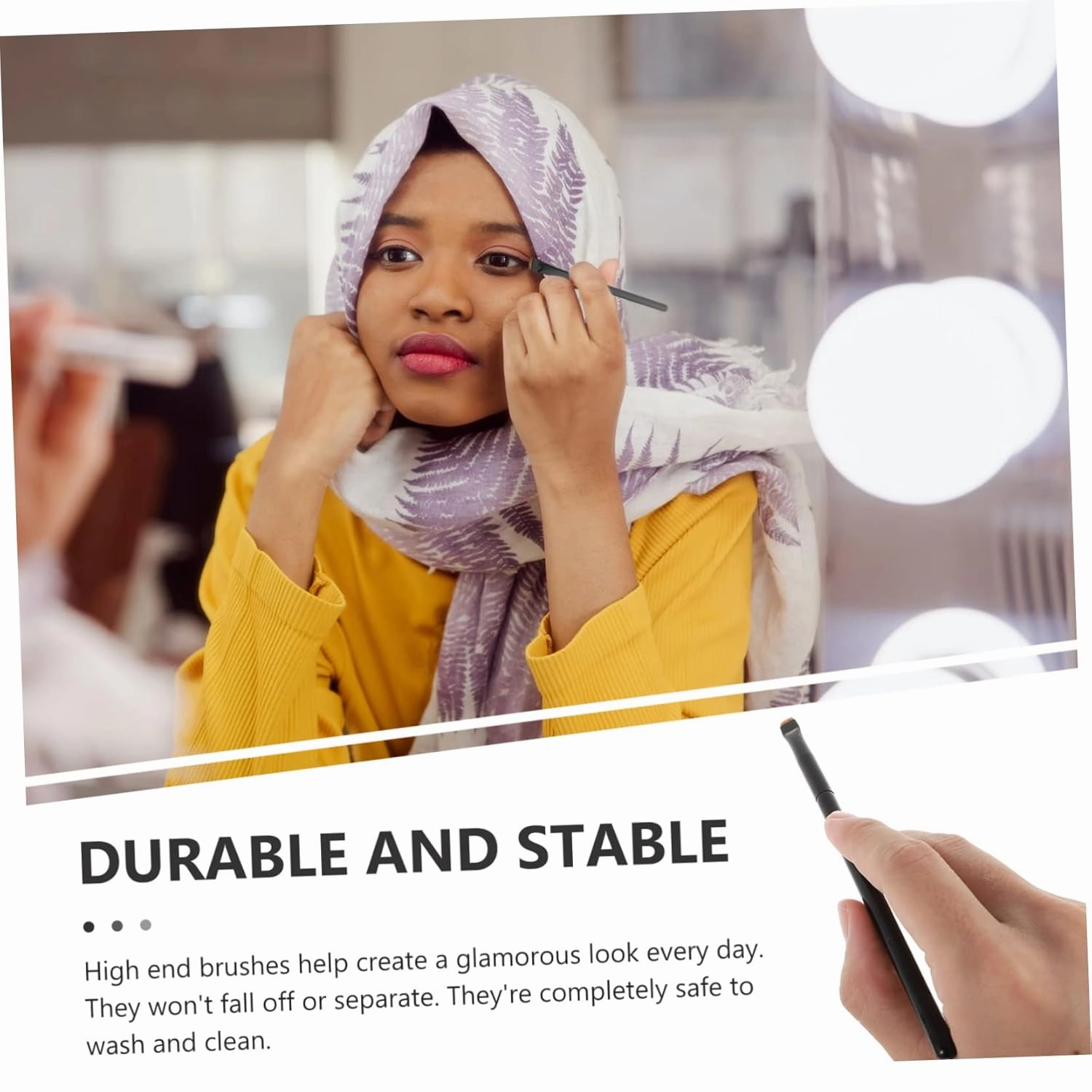 Angoily 9pcs Eyeliner Brush Makeup Tools for Eye Looks Includes Flat Flat and Angled Brushes Easy to Clean for Everyday Use
