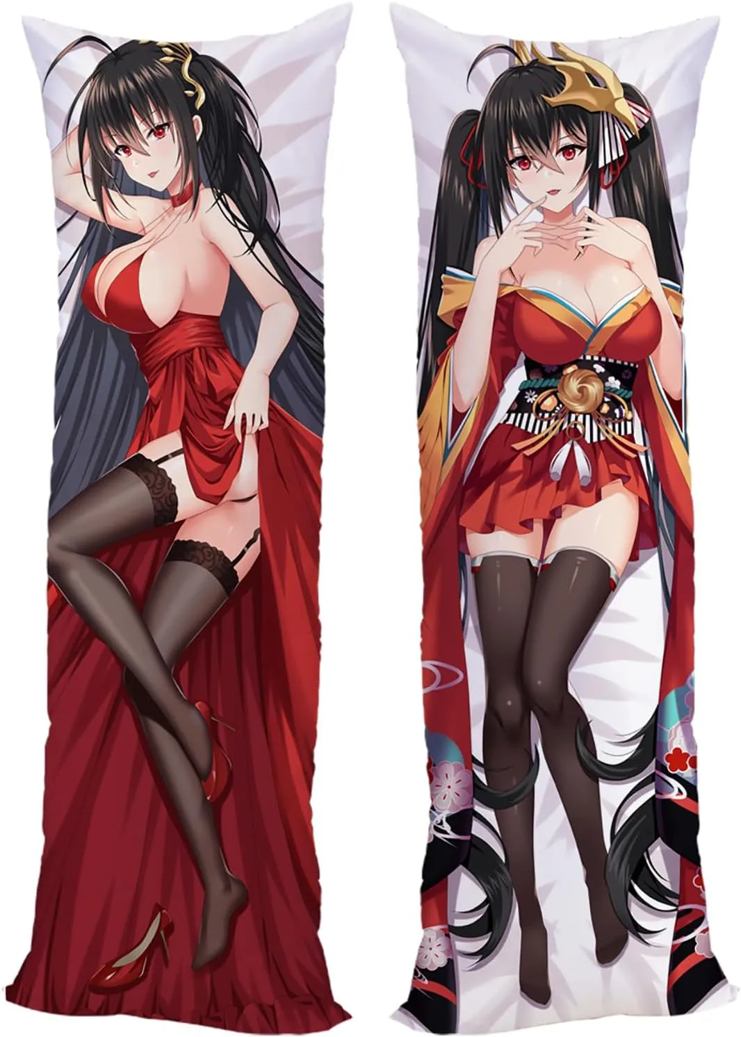 Anime Pillow Case Dakimakura Azur Lane Impact 120x40cm (47.2in x 15.7in) Bedding Pillowcase Hugging Body Pillow Case Double Sided Cushions Covers Two Way Tricot