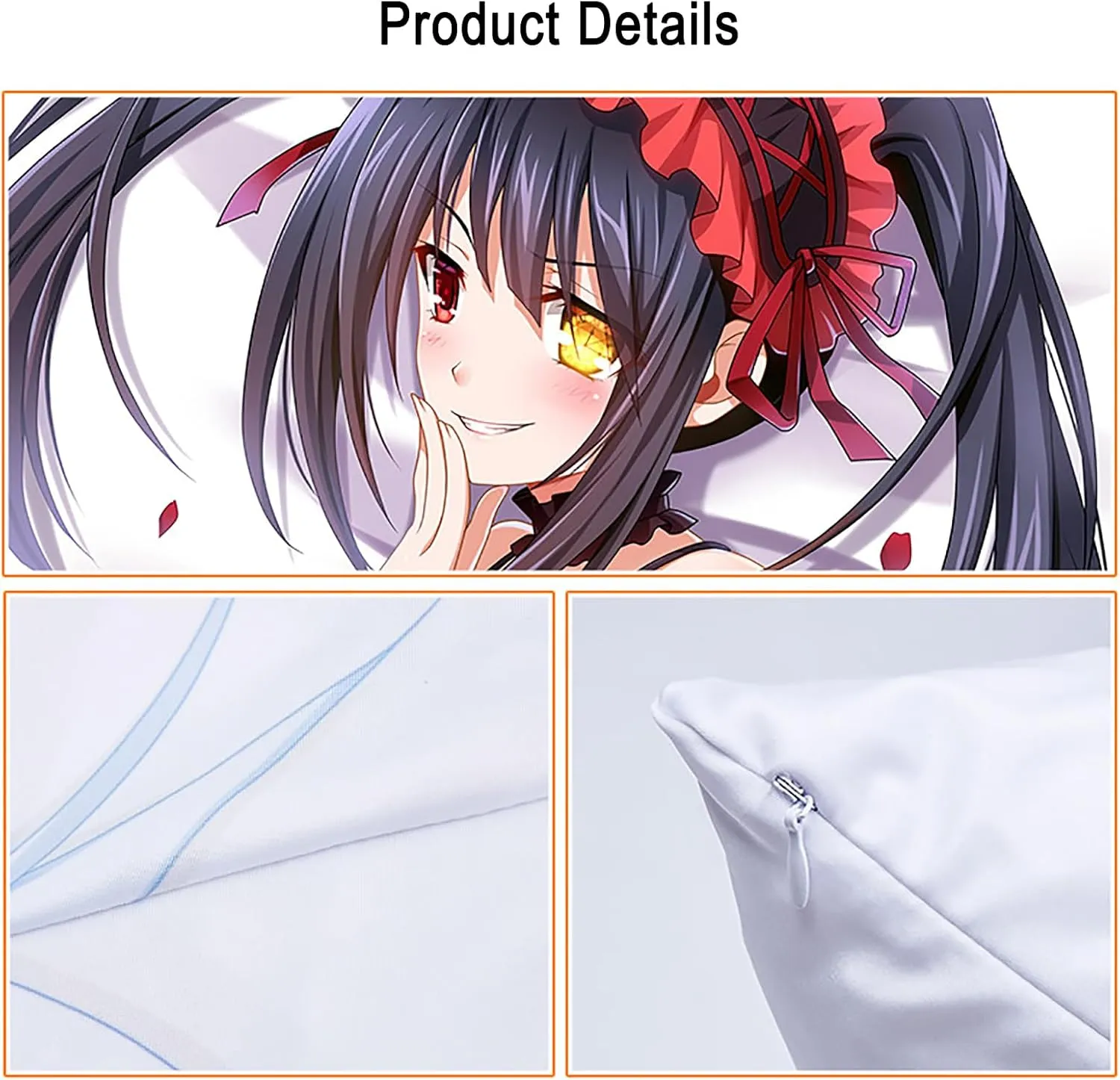 Anime Pillow Case Dakimakura Azur Lane Impact 120x40cm (47.2in x 15.7in) Bedding Pillowcase Hugging Body Pillow Case Double Sided Cushions Covers Two Way Tricot