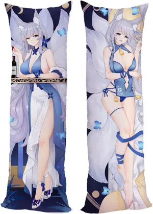 Anime Pillow Case Dakimakura Azur Lane Impact 180x60cm (70.9in x 23.6in) Bedding Pillowcase Hugging Body Pillow Case Double Sided Cushions Covers Natural Velvet