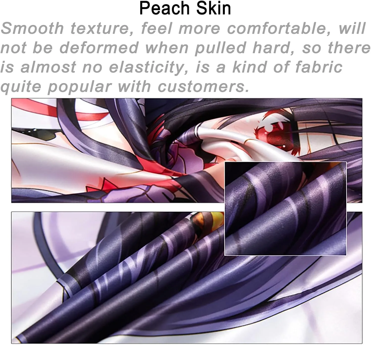 Anime Pillow Dakimakura Relife in A Different World from Zero Impact Rem 59 * 19.6inches (150x50cm) Peach Skin Hugging Pillowcase Otaku Bedding Double Sided Cushions Covers