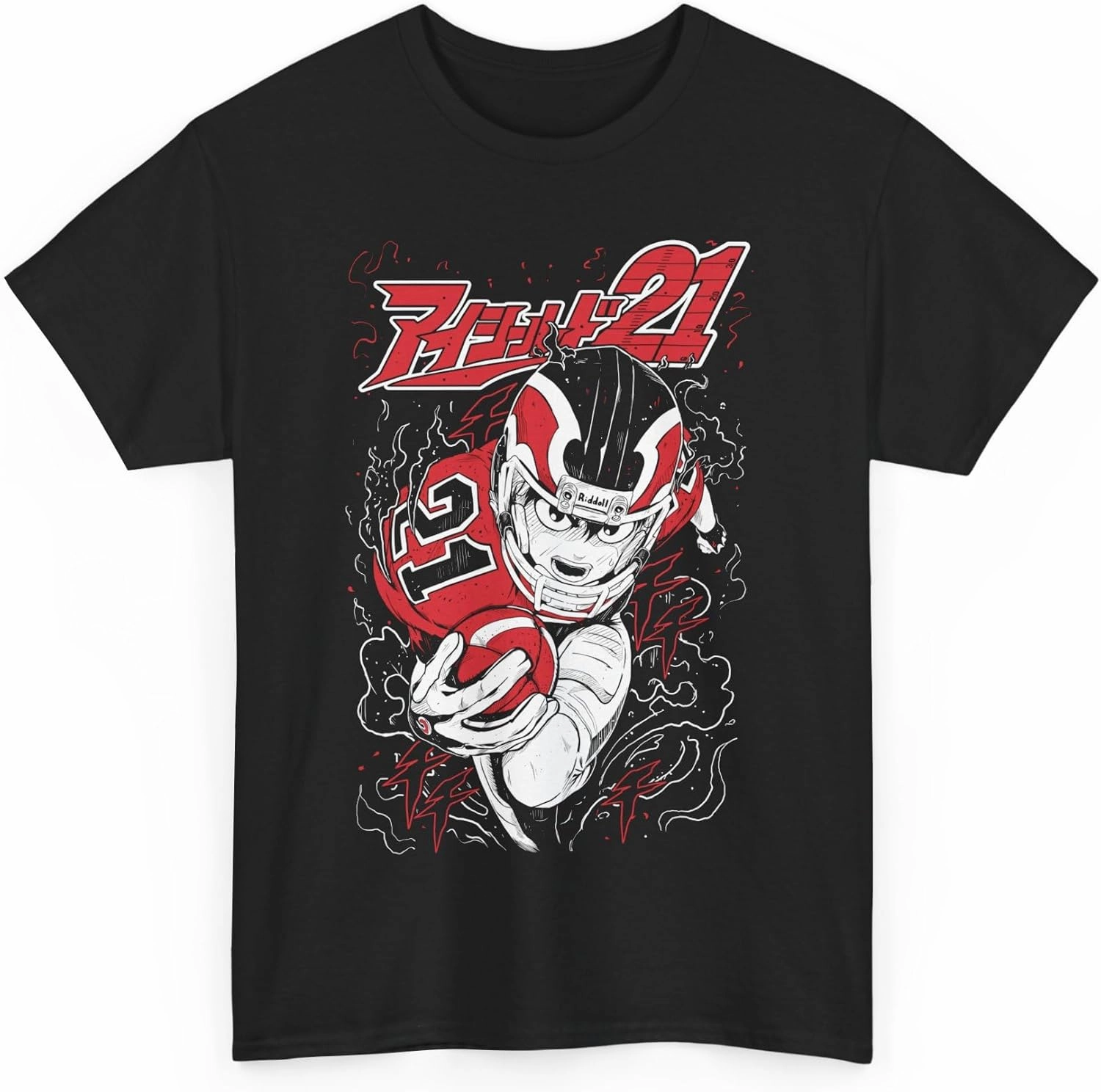 Anime Eyeshield 21 T-Shirt Sports Soccer Graphic Kawaii Anime Gamer Streetwear Aesthetic Unisex T-Shirt