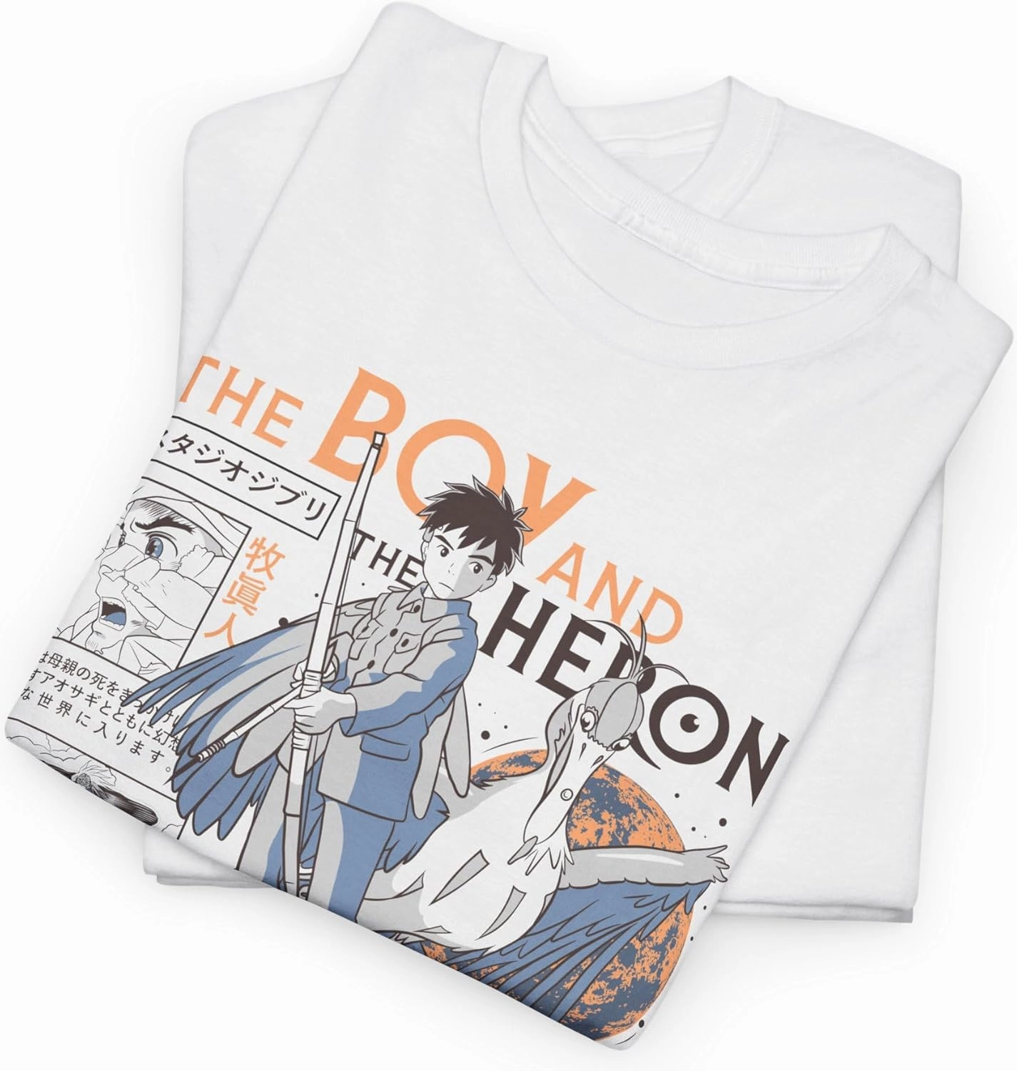 Anime The Boy and The Heron Merch T-Shirt Summer Men/Women Streetwear Tshirt Shirt Short Sleeve