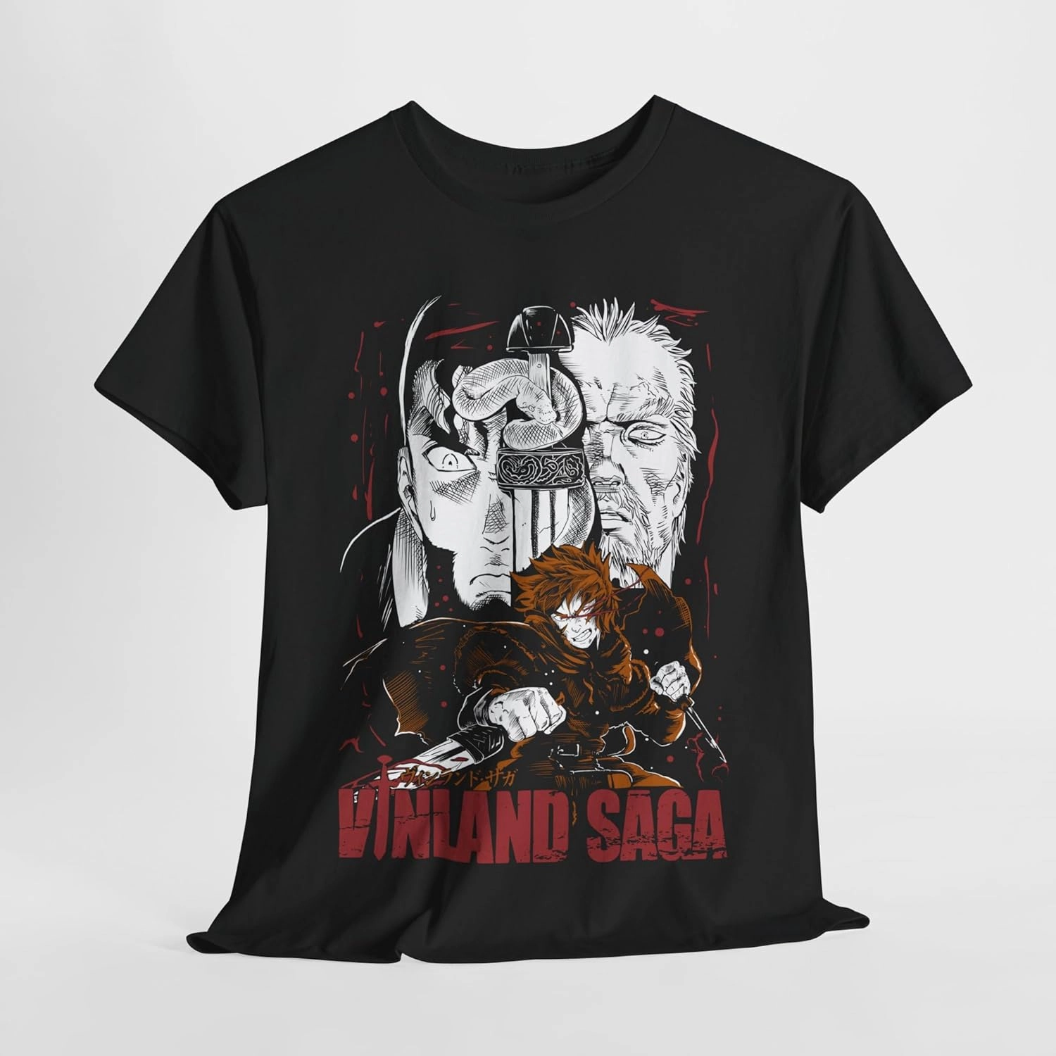 Anime Vinland Saga T-Shirt Viking Spirit of Legendary Warriors Aesthetic Cosplay Otaku Unisex T-Shirt