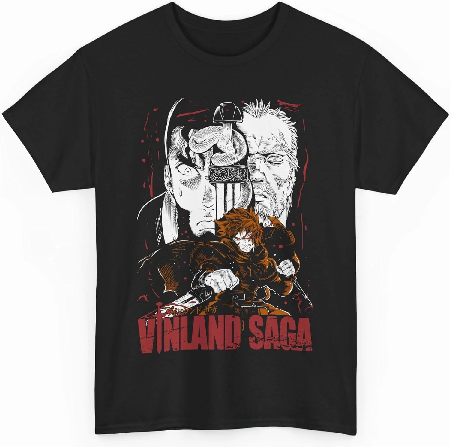 Anime Vinland Saga T-Shirt Viking Spirit of Legendary Warriors Aesthetic Cosplay Otaku Unisex T-Shirt
