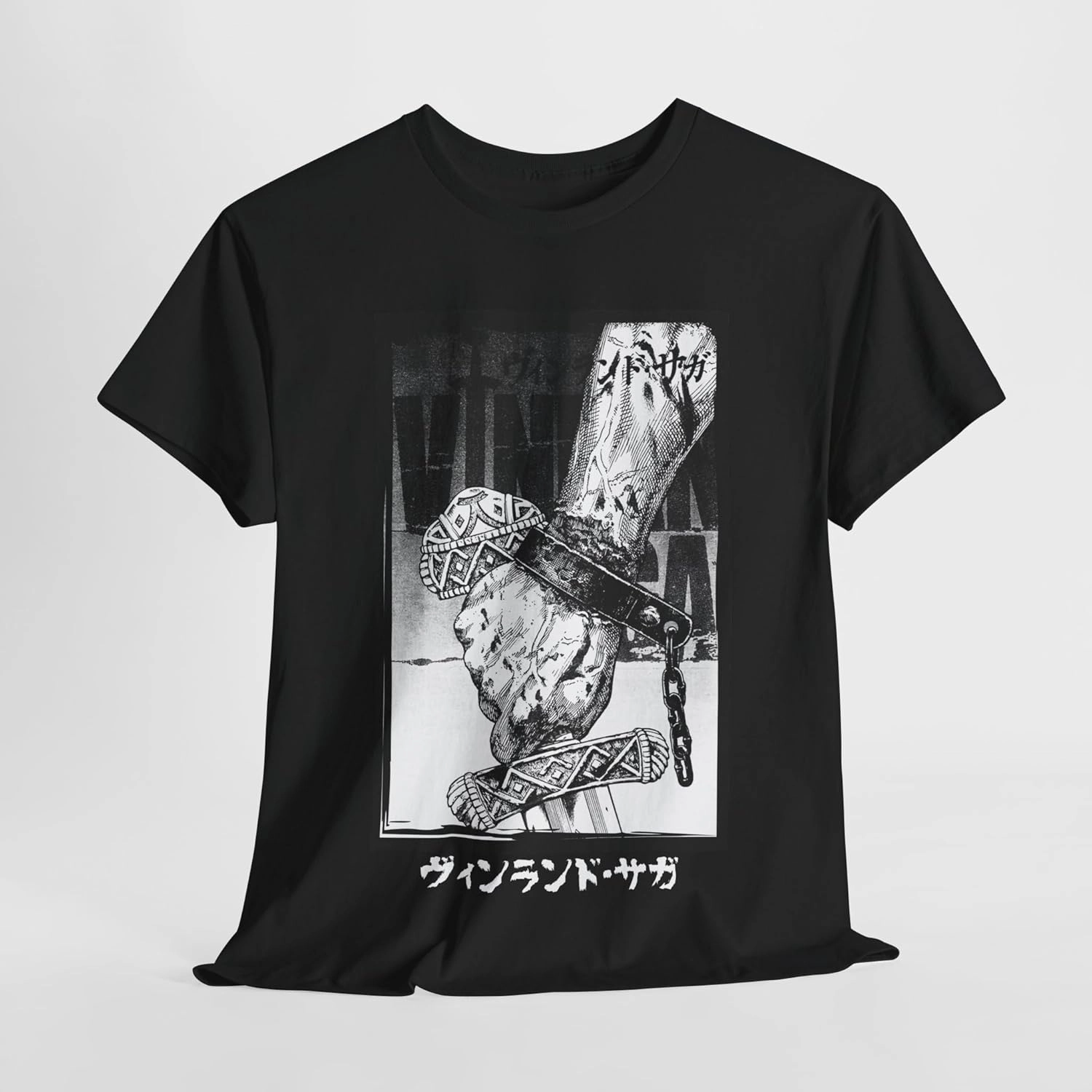 Anime Vinland Saga T-Shirt Viking Spirit of Legendary Warriors Aesthetic Cosplay Otaku Unisex T-Shirt M-11