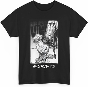 Anime Vinland Saga T-Shirt Viking Spirit of Legendary Warriors Aesthetic Cosplay Otaku Unisex T-Shirt M-11