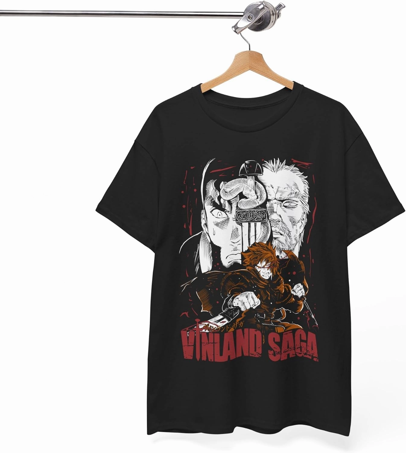 Anime Vinland Saga T-Shirt Viking Spirit of Legendary Warriors Aesthetic Cosplay Otaku Unisex T-Shirt
