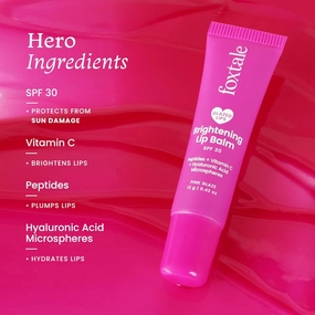 Apricx Brightening SPF30 Lip Balm with Peptides, Vitamin C & Hyaluronic Acid | Brightens Lips | Reduces Pigmentation | Hydrates Lips | SPF | Tinted Lip Balm - Pink Glaze 12gm