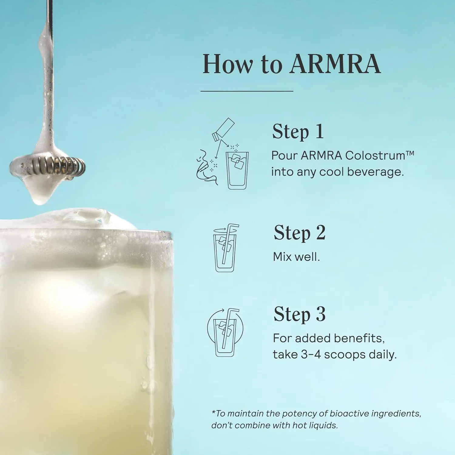 ARMRA Colostrum™ Premium Powder, Grass Fed, Gut Health Bloating Immunity Skin & Hair, Contains 400  Bioactive Nutrients, Potent Bioavailable, Keto, Gluten & Fat Free (Unflavored | 120 Servings)