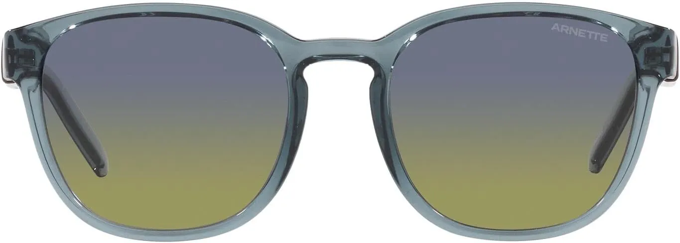 Arnette AN4319 Barranco Round Sunglasses, Transparent Blue/Clear Fifty Blue/Brown, 53 mm