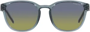 Arnette AN4319 Barranco Round Sunglasses, Transparent Blue/Clear Fifty Blue/Brown, 53 mm