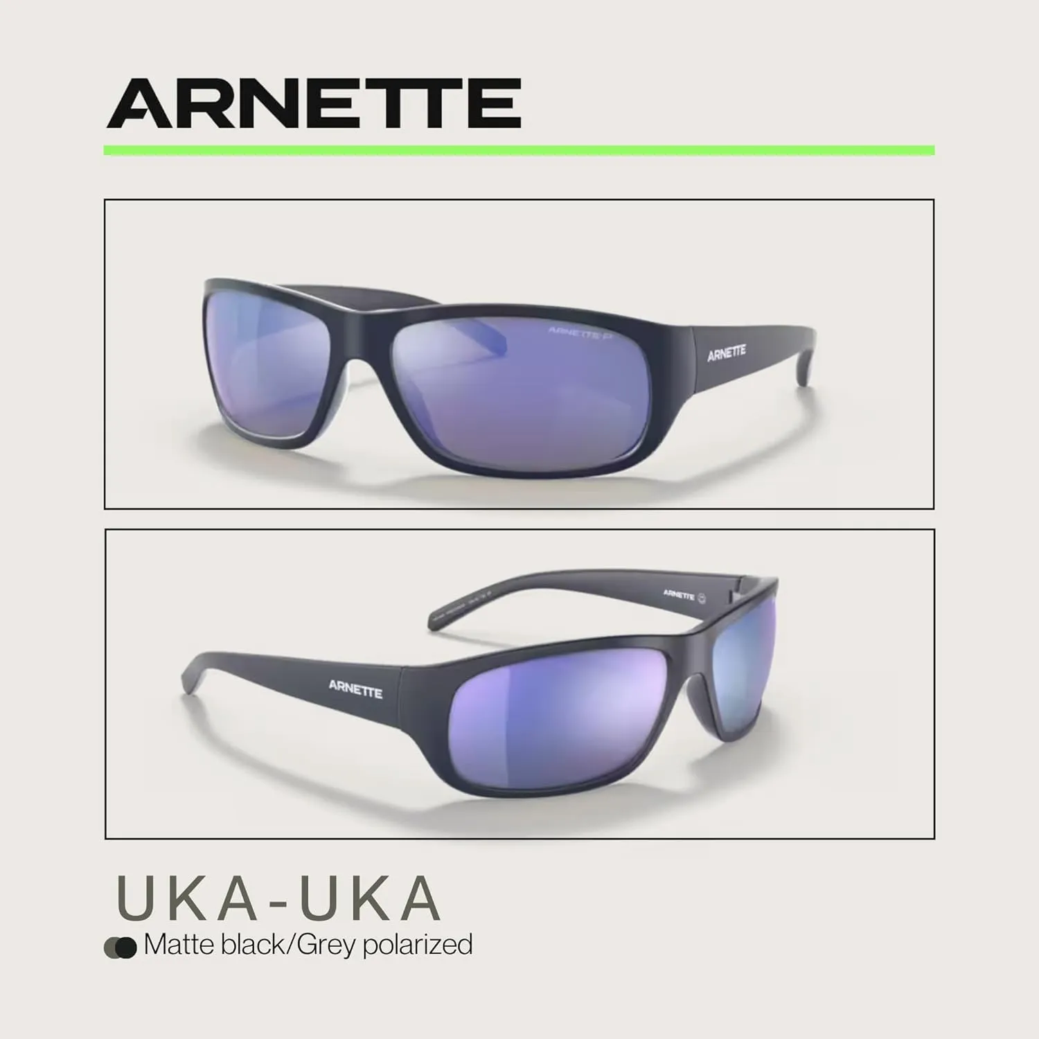 ARNETTE Uka-Uka AN4290 Rectangle Sunglasses for Men for Women   Bundle With Designer iWear Kit
