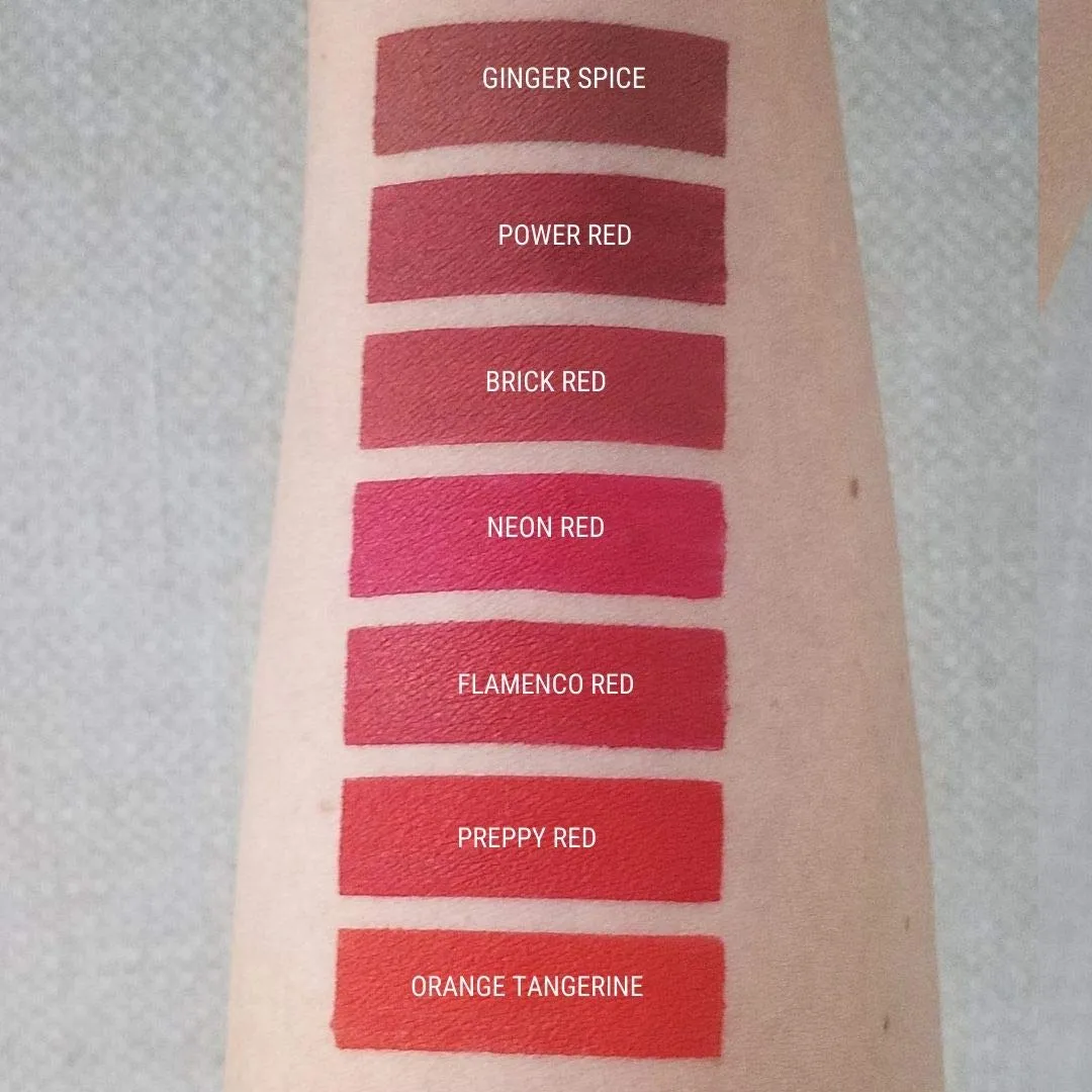 Aromi Brick Red Matte Liquid Lipstick | Warm, Earthy Burgundy Lip Color, Long-lasting and Kiss-Proof, Vegan, Cruelty-free, Waterproof, Handmade (Brick Red)