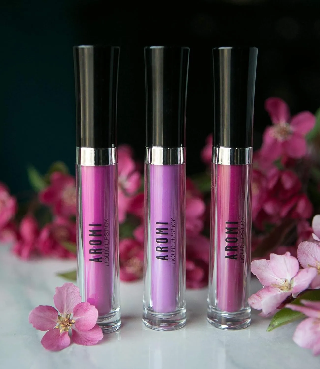 Aromi Matte Liquid Lipstick | Long-Lasting, Purple Magenta Lip Color for Women, Waterproof, Mulberry Wine Shade, (Forbidden Fuchsia)