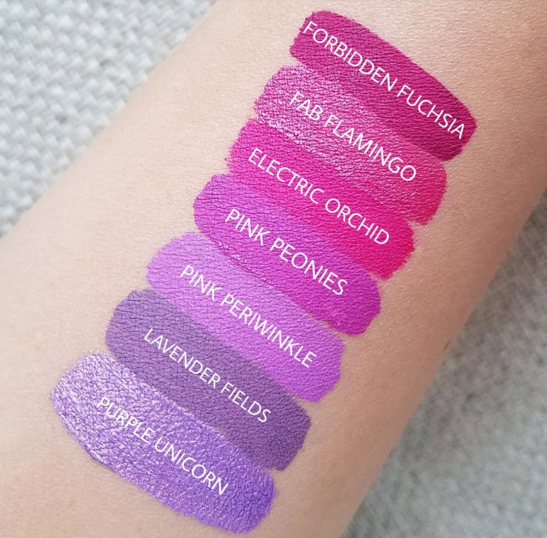 Aromi Matte Liquid Lipstick | Long-Lasting, Purple Magenta Lip Color for Women, Waterproof, Mulberry Wine Shade, (Forbidden Fuchsia)