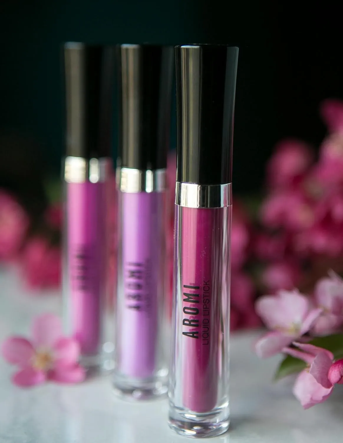 Aromi Matte Liquid Lipstick | Long-Lasting, Smudge Proof, Purple Magenta Lip Color, Waterproof, Pink Raspberry, Paraben, Phthalate,   Gluten Free (Forbidden Fuchsia)