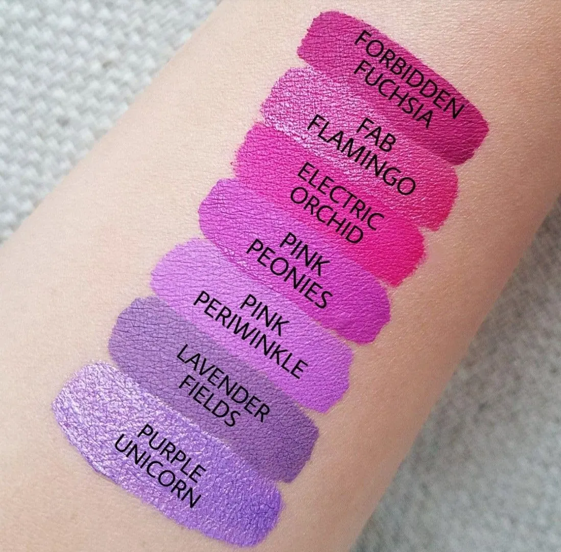 Aromi Matte Liquid Lipstick | Long-Lasting, Smudge Proof, Purple Magenta Lip Color, Waterproof, Pink Raspberry, Paraben, Phthalate,   Gluten Free (Forbidden Fuchsia)