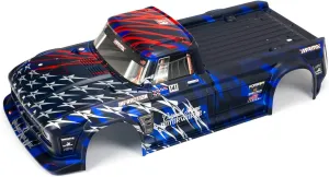 ARRMA 1/7 Painted Body, Blue/Red: Infraction 6S BLX, ARA410005