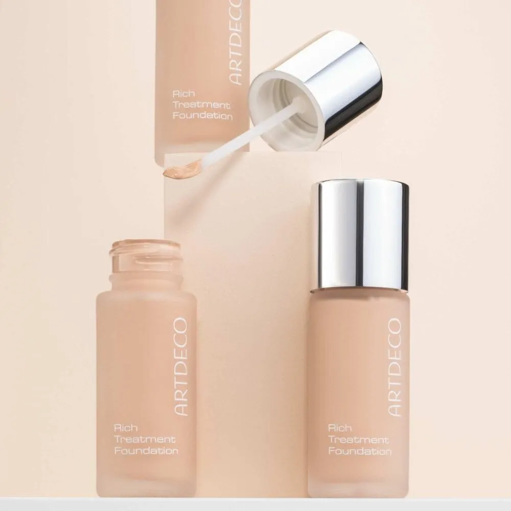 ARTDECO Rich Treatment Foundation - Cashmere Rose N°15 - Conceal Imperfections & Create Flawless Complexion - Long-Lasting - Even & Velvety-Smooth Finish - Water-Resistant - Vegan Makeup - 0.67 Fl Oz