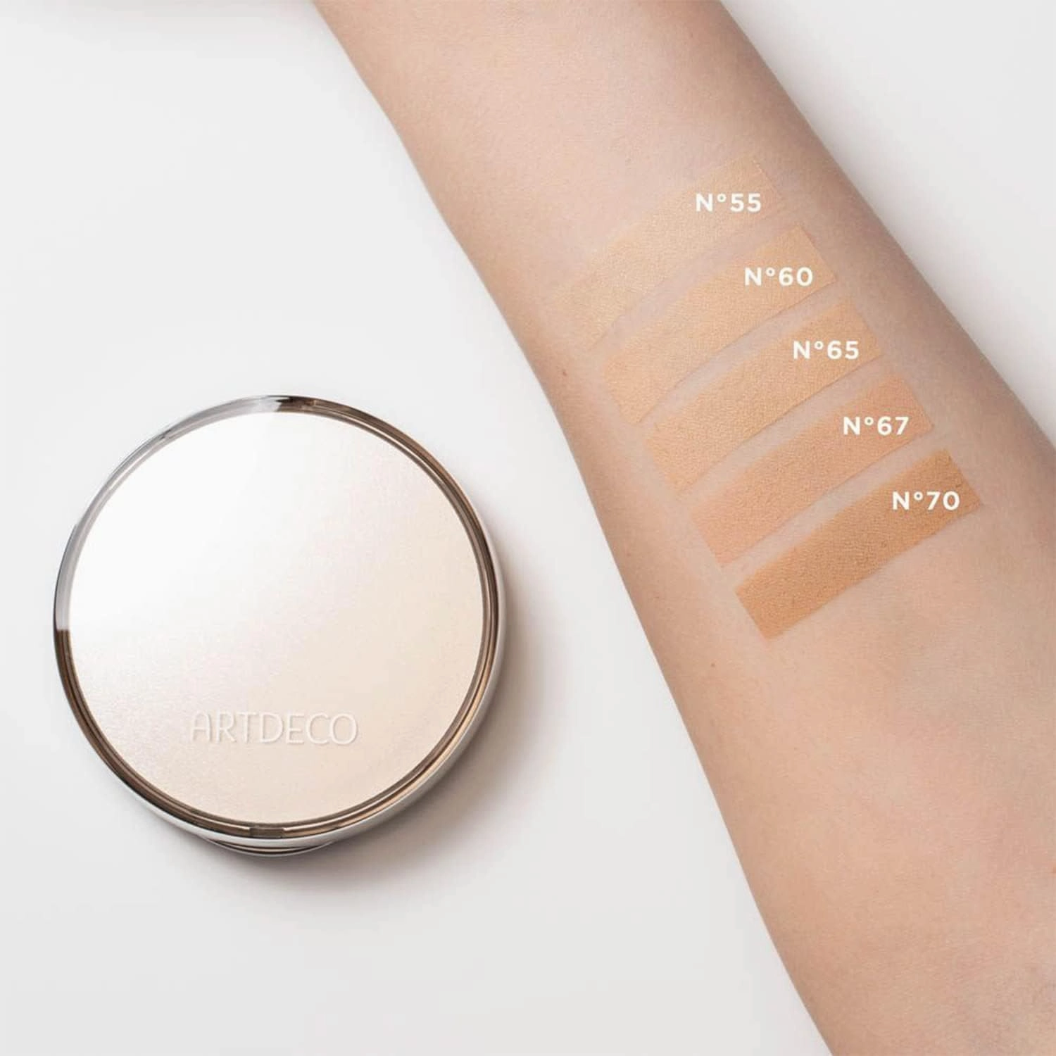 ARTDECO Hydra Mineral Compact Foundation Refill - medium beige N°65 - refillable system for Hydra Mineral Compact Foundation - good coverage without mask-like effect - makeup - powder - 0.35 Oz