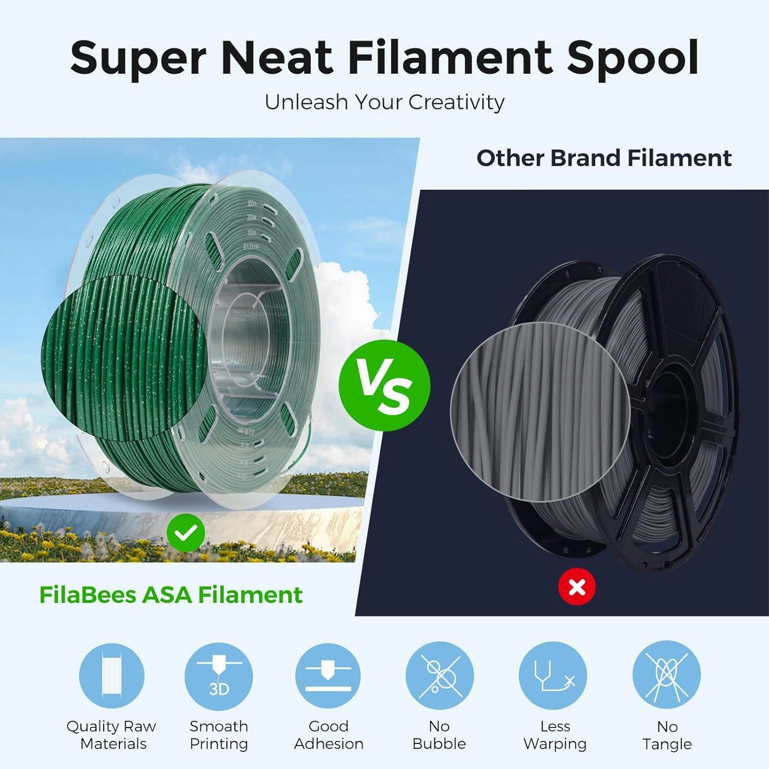 ASA Filament 1.75mm Sparkle Racing Green,ASA 3D Printer Filament 1kg(2.2lbs),Heat&Weather Resistant&High UV Resistance for Printing Outdoor Functional Parts,Dimensional Accuracy±0.02mm