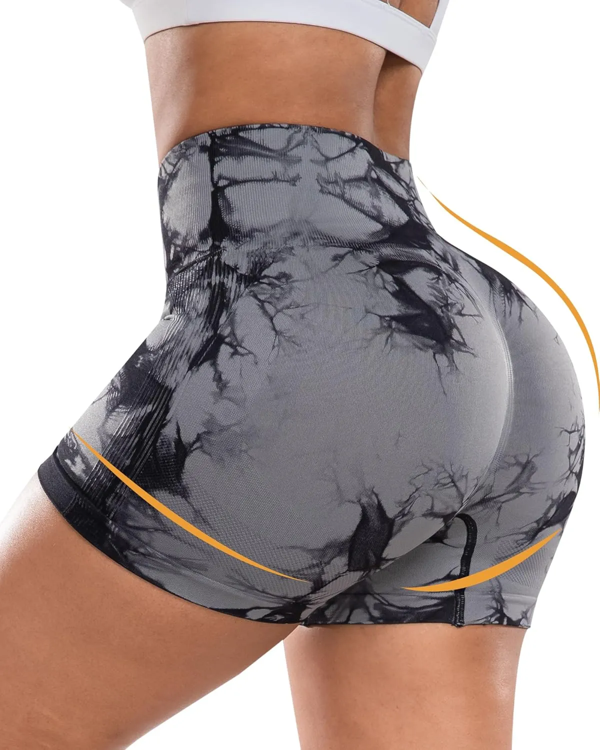 ATHVOTAR Workout Gym Biker Shorts Women: High Waisted Seamless Sports Running Butt Lifting Shorts Sets