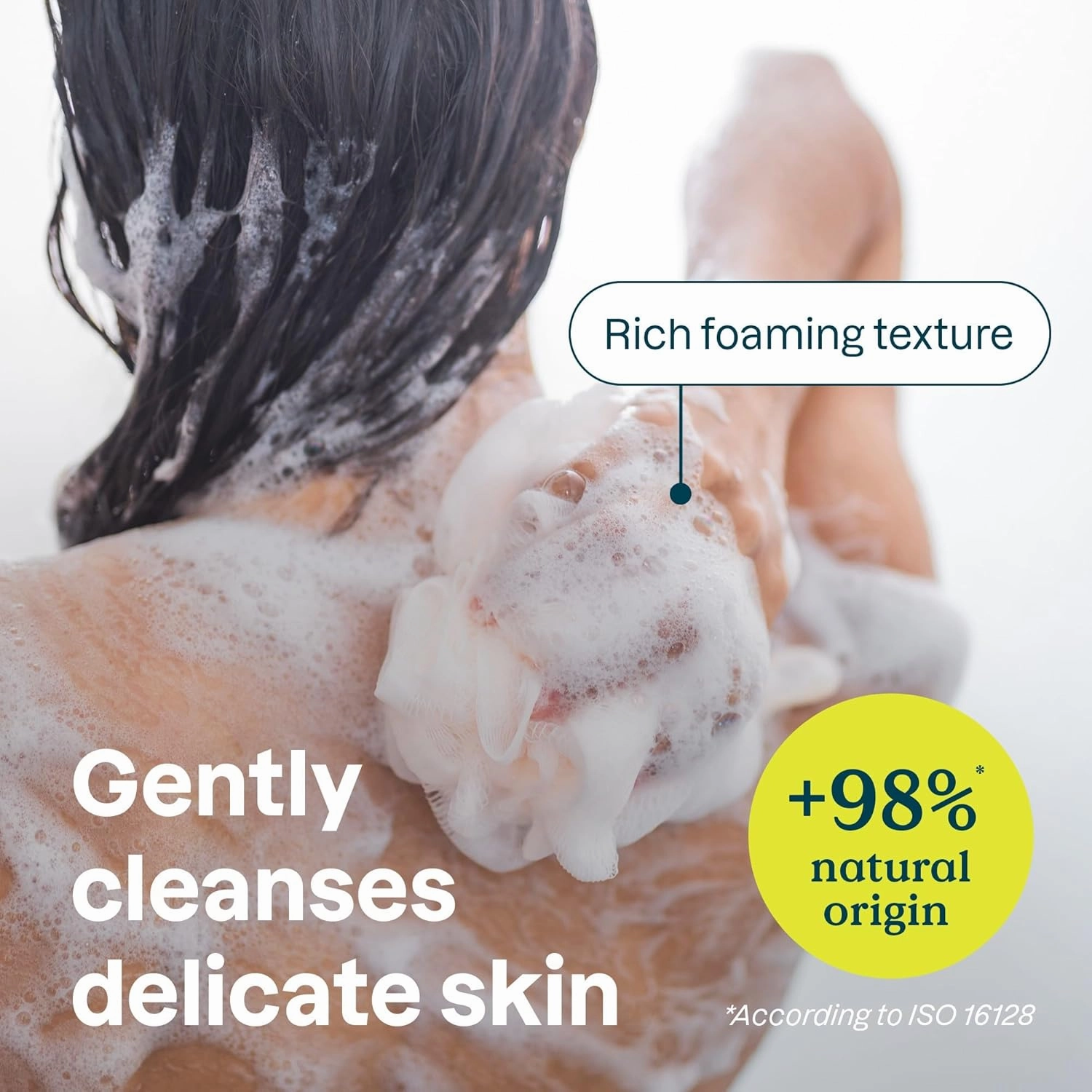ATTITUDE Body Wash for Sensitive Skin with Oat and Argan Oil, EWG Verified, Dermatologically Tested, Vegan, 16 Fl Oz