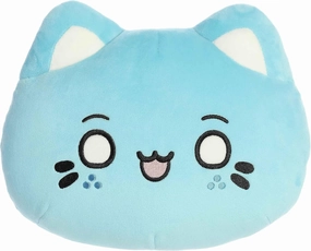 Aurora® Enchanting Tasty Peach® Meowchi Face Plush Stuffed Animal - Bright & Colorful Design - Showpiece Plush - Marble Soda 10 Inches