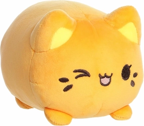 Aurora® Enchanting Tasty Peach® Meowchi Stuffed Animal - Bright & Colorful Design for Room Decor for Adults, Kids, and Birthdays - Mango 7 Inches