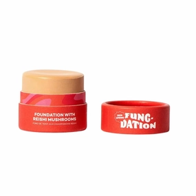 Axiology Fungdation Mushroom Foundation Face Makeup Creamy Wrinkle Defying Minimize Fine Lines Infused with Reishi Deep Hydration Natural Youthful Look Light to Medium Coverage 11.3g (Shade 3)