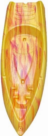 Bali 6 Sit on Top Kayak, 1 Person Recreational Kayak for Adults, Lightweight & Easy to Carry Recreational Kayak with 1 Paddle, Carries Weight Up to 140 lbs (Peach Berry-6ft)