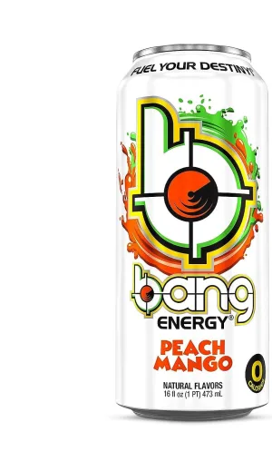 Bang Energy Drink - Peach Mango - 16fl.oz. (Pack of 16)