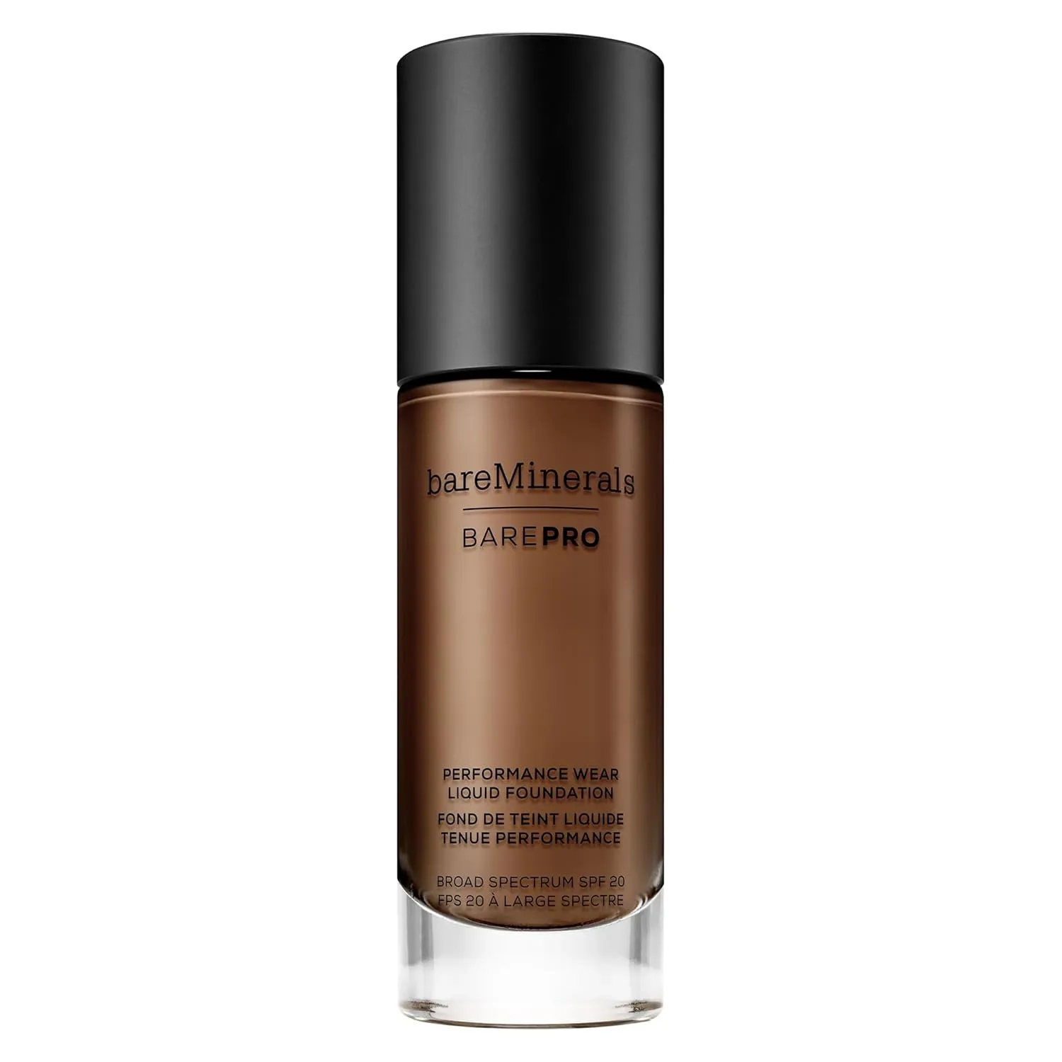 bareMinerals Barepro Performance Wear Liquid Foundation SPF 20, Breathable Makeup for Face, Full Coverage, 24HR Wear, Natural Matte Finish, Vegan