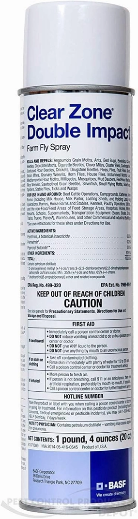 BASF Clear Zone Double Impact Farm Fly Spray
